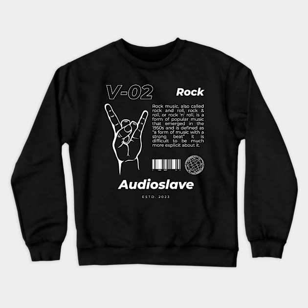 V02 Style Audioslave Vintage Crewneck Sweatshirt by more style brother